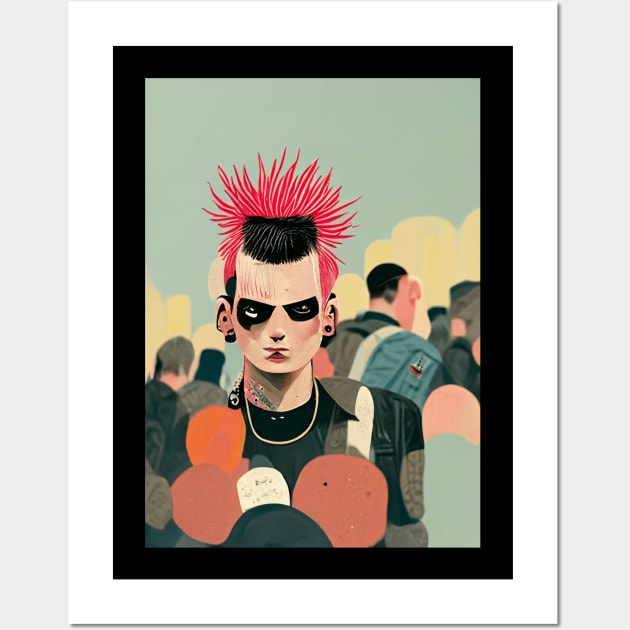 Punk Portrait Wall Art by deificusArt